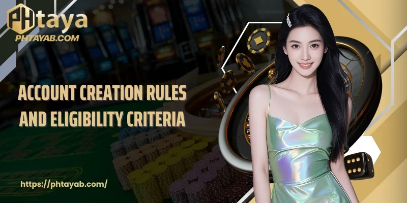 Account creation rules and eligibility criteria